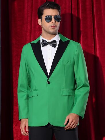 Lars Amadeus Tuxedo Jackets for Men's Peak Lapel Blazers Classic Single Breasted Sports Coats Suit Jackets in Saudi Arabia