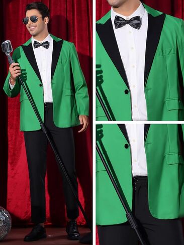 Lars Amadeus Tuxedo Jackets for Men's Peak Lapel Blazers Classic Single Breasted Sports Coats Suit Jackets in Saudi Arabia