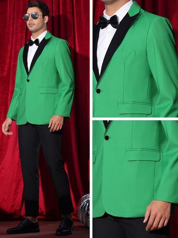 Lars Amadeus Tuxedo Jackets for Men's Peak Lapel Blazers Classic Single Breasted Sports Coats Suit Jackets in Saudi Arabia