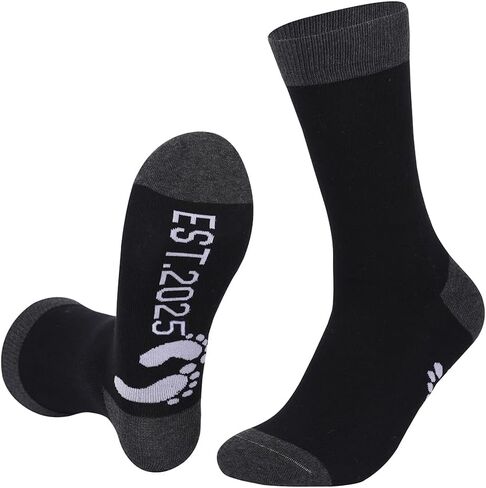 جوارب SherryDC Daddy Mommy Est 2023، أفضل الهدايا للآباء والأمهات الجدد أثناء الحمل لأول مرة، ليكون الأب والأم in Kuwait