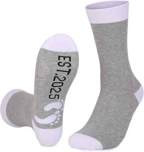 جوارب SherryDC Daddy Mommy Est 2023، أفضل الهدايا للآباء والأمهات الجدد أثناء الحمل لأول مرة، ليكون الأب والأم in Kuwait