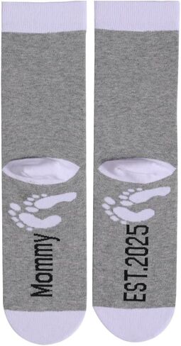 جوارب SherryDC Daddy Mommy Est 2023، أفضل الهدايا للآباء والأمهات الجدد أثناء الحمل لأول مرة، ليكون الأب والأم in Kuwait