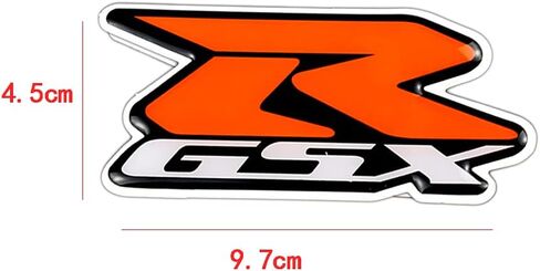 Motorcycle Fairing Kit Body Side Stickers Badge for Suzuki GSXR 1000 750 600 GSX-R K1 K2 K3 K4 K5 K6 K7 K8 K9 K10 Decals Emblem (Orange) in Saudi Arabia