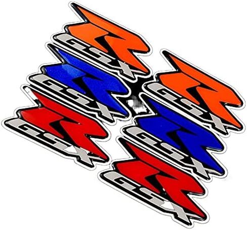 Motorcycle Fairing Kit Body Side Stickers Badge for Suzuki GSXR 1000 750 600 GSX-R K1 K2 K3 K4 K5 K6 K7 K8 K9 K10 Decals Emblem (Orange) in Saudi Arabia