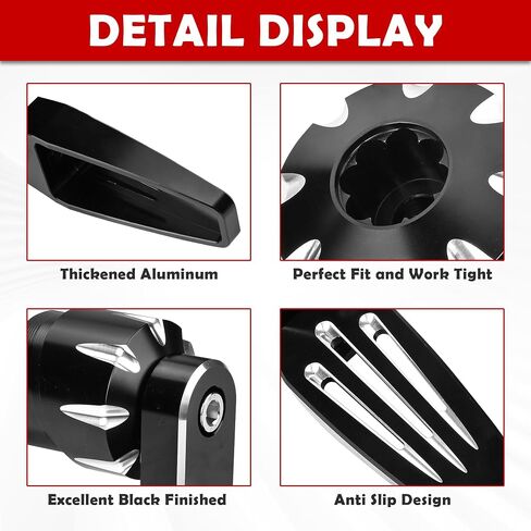 360° Adjustable Third Footpeg 3rd Peg Foot Rest Pegs for Can Am Spyder F3 Limited F3-S F3-T Aluminum Highway Foot Pegs Accessories in Saudi Arabia
