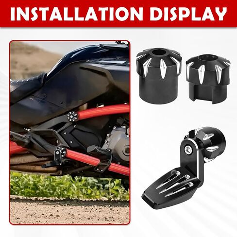 360° Adjustable Third Footpeg 3rd Peg Foot Rest Pegs for Can Am Spyder F3 Limited F3-S F3-T Aluminum Highway Foot Pegs Accessories in Saudi Arabia