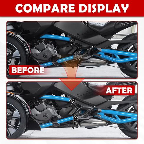 360° Adjustable Third Footpeg 3rd Peg Foot Rest Pegs for Can Am Spyder F3 Limited F3-S F3-T Aluminum Highway Foot Pegs Accessories in Saudi Arabia