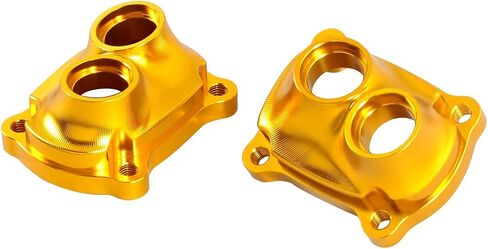POWER JAMES Front and Rear Gold Golden Engine Tappet Lifter Cover Fits for 2017-2024 Softail Deluxe, Fat Boy, Sport Glide, Street Bob, Breakout, Low Rider ST, Touring and Trike M8 Engine (Gold) in Kuwait