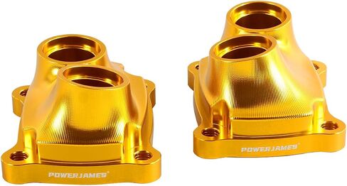 POWER JAMES Front and Rear Gold Golden Engine Tappet Lifter Cover Fits for 2017-2024 Softail Deluxe, Fat Boy, Sport Glide, Street Bob, Breakout, Low Rider ST, Touring and Trike M8 Engine (Gold) in Kuwait