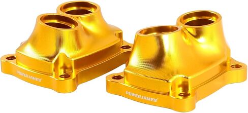 POWER JAMES Front and Rear Gold Golden Engine Tappet Lifter Cover Fits for 2017-2024 Softail Deluxe, Fat Boy, Sport Glide, Street Bob, Breakout, Low Rider ST, Touring and Trike M8 Engine (Gold) in Kuwait