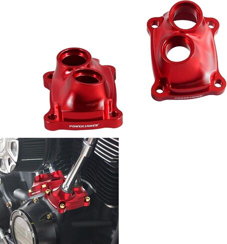 POWER JAMES Front and Rear Gold Golden Engine Tappet Lifter Cover Fits for 2017-2024 Softail Deluxe, Fat Boy, Sport Glide, Street Bob, Breakout, Low Rider ST, Touring and Trike M8 Engine (Gold) in Kuwait