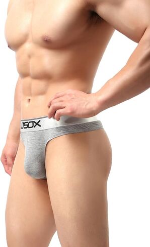 Fitting G-String Leggings Pouch thong for men's sexy Modal solid T-back underwear YY58-59 in Saudi Arabia
