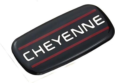 2Pcs 88-07 Cheyenne Cab Emblem Badge Logo Roof Pillar Nameplate Sticker (Red) in Saudi Arabia