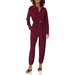 Norma Kamali Women's Shirt Jog Jumpsuit