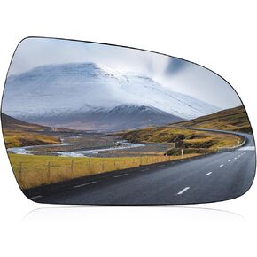BDFHYK Passenger Right Side Mirror Glass Compatible With AUDI A3 A3 Quattro A4 A4 Quattro A5 A5 Quattro S5 S4 S5 Convex rear view mirror, 8K0857536J, 8F0857536L (Right)