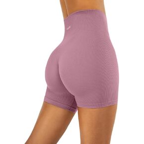 PAVOI ACTIVE Seamless Shorts | Sculpting Compression High Waisted 4.5" & 6" Scrunch Butt Ribbed SculptForm Biker Shorts