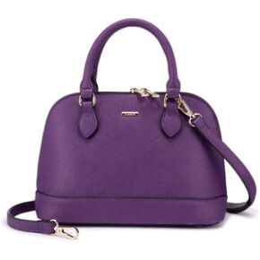 LOVEVOOK Purse for Women Small Crossbody Bags Classic Double Zip Top Handle Dome Satchel Bag