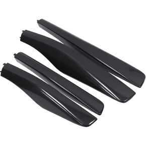 NewYall Glossy Black Front Rear Black Exterior Roof Rack Rail End Cap Cover Shell for Lexus RX330 2004-2006 RX400h 2006-2007 RX350 2007-2009