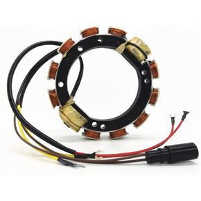 Stator For Johnson Evinrude 0583410 0763769 173-3410 Outboard 120,125,130,135,140 HP 1988-2001 9-AMP 4-Cylinder 2-Stroke Loop Charged V4