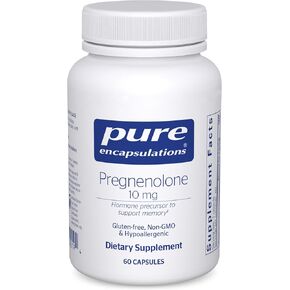 Pure Encapsulations Pregnenolone 10 mg - Support Memory & Hormone Balance* - Hormone Precursor - Gluten Free & Non-GMO - 180 Capsules