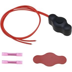 1 Set Waterproof Push-Button Switch Kit 12V On-Off Switch with Quick Connector for LED Accent Lighting on Motorcycles Cars Trucks ATVs Golf Carts