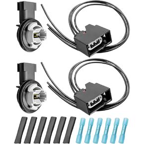 Front Turn Signal Light Socket & Turn Signal Light Connector Plug Harness Wiring Set Fit for Jeep Wrangler 2007-2018 Replace 68065016AB 68226719AA 68030098AB 68030098AA in Saudi Arabia