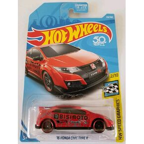 Hot Wheels 2018 HW Speed Graphics '16 Honda Civic Type R 126/365, Red