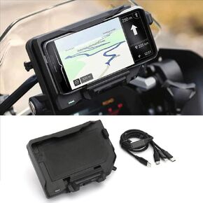 for BMW R1200GS Phone Mount Wireless Charging Stand GPS Navigation Motorcycle R1250GS LC Adventure F750GS F850GS Support Shortcut Keys One Click Lock