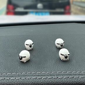 Polar Bear Car Rearview Mirror Accessories, Dashboard Car Ornament, Cute Funny Animal Decoration Presents, Car Rearview Mirror Interior Accessories for Home Garden Office (Polar Bear-4 pcs)