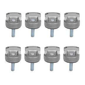 Hard Top Removal Fastener Thumb Screw, 8PCS M8 1.25 Thread Integrated D Ring for Bronco 2dr 4dr 2021 Onwards, Easy Installation, Hardtop Release Fasteners (Silver)