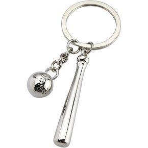 Baseball Keychain, Sports Metal Alloy Durable Key Ring, Softball Key Chain and Charm for Handbags, Purses, Bags, Belts in Saudi Arabia