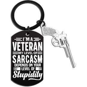Vietnam Veteran Gifts for Men Veterans Day Decorations Vietnam Funny Keychain Army Gifts for Men Air Force Marine Navy Mens Stocking Stuffers Keyring for Veterans Day Gifts Retirement Gifts