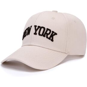 Classic Baseball Cap New York Embroidery 100% Cotton Adjustable Dad Hat Men and Women