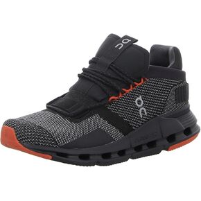 On Cloudnova Mens Shoes Size 10, Color: Black/Flame-Black