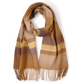 Prestige Plaids: Scottish Wool Scarf - Classic Check Design, Tassel Accents, Luxurious Muffler - 100% Wool