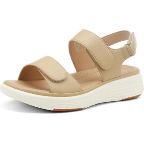 UBFEN Womens Platform Sandals Wedge Walking Comfortable Casual Adjustable Strap Lightweight Open Toe