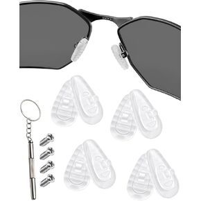 4 Pairs Replacement Nose Pads for Oakley Tincup OX3184 OX5099 | Tincup Carbon OX5094 | Conductor OO4106 OO4107 Eyeglass(15mm*8mm*7mm)