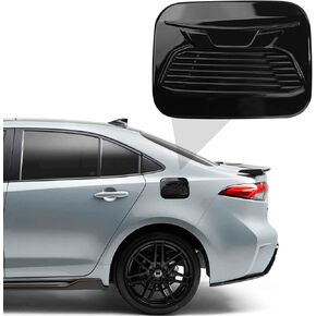 CKE Compatible with Toyota Corolla Sedan 2025 2024 2023 2022 2021 2020 2019 Accessories Sporty Car Exterior Fuel Tank Cover Trim Oil Gas Cap -Glossy Black