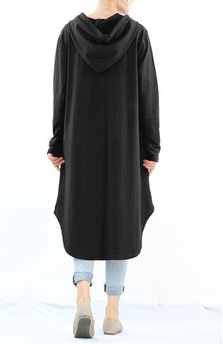 Minibee Women's Hoodies Oversized Sweatshirt Dress Long Sleeve Casual Tunic Pullover With Pockets in Saudi Arabia