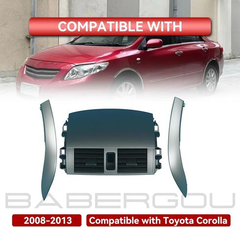 استبدال لوحة فتحة تهوية منفذ مكيف الهواء وشريط القطع 55670-02160 55663-02060 55436-02180 55435-02220 متوافق مع Toyota Corolla 2008-2013 in Kuwait