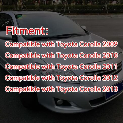 استبدال لوحة فتحة تهوية منفذ مكيف الهواء وشريط القطع 55670-02160 55663-02060 55436-02180 55435-02220 متوافق مع Toyota Corolla 2008-2013 in Kuwait