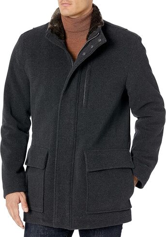 Cole Haan Men's Wool Plush Car Coat in Saudi Arabia