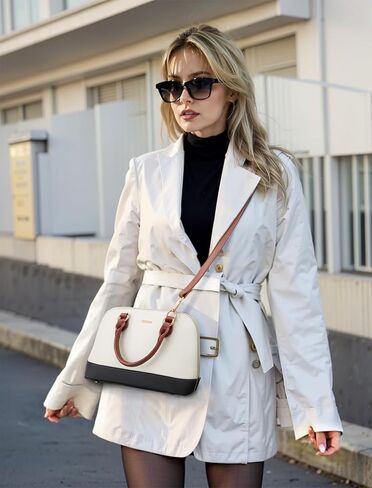 LOVEVOOK Purse for Women Small Crossbody Bags Classic Double Zip Top Handle Dome Satchel Bag in Saudi Arabia