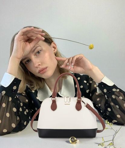 LOVEVOOK Purse for Women Small Crossbody Bags Classic Double Zip Top Handle Dome Satchel Bag in Saudi Arabia