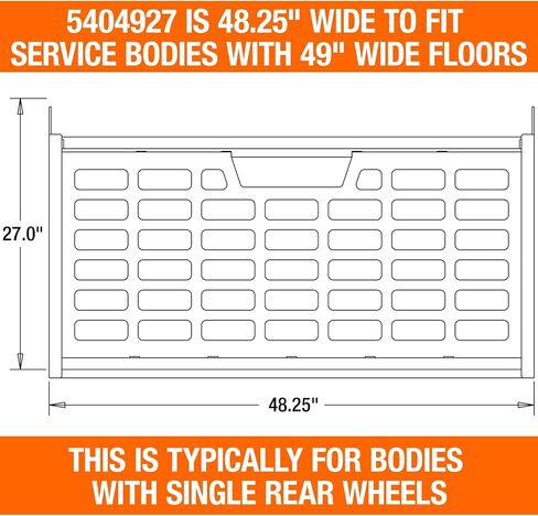 Buyers Products 5404927 Kabgard Headache Rack W/Mounting Kit for Dual-Wheel Service Body Trucks, 49 Inch, White Gloss Finish, Service Body Headache Rack Kit in Saudi Arabia