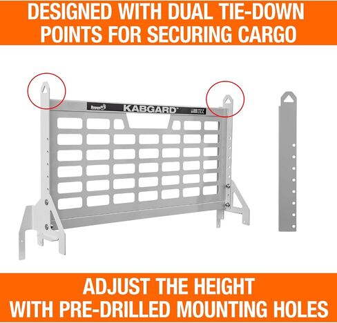 Buyers Products 5404927 Kabgard Headache Rack W/Mounting Kit for Dual-Wheel Service Body Trucks, 49 Inch, White Gloss Finish, Service Body Headache Rack Kit in Saudi Arabia