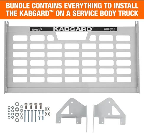 Buyers Products 5404927 Kabgard Headache Rack W/Mounting Kit for Dual-Wheel Service Body Trucks, 49 Inch, White Gloss Finish, Service Body Headache Rack Kit in Saudi Arabia