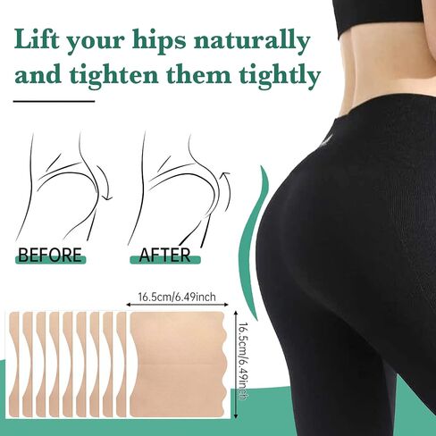 Hip Lifting Tapes, 5 Pairs Buttocks Lifts Tapes, Instantly Firm and Shape Round Hips, Disposable Beauty Butt-Lift Shaping Patch, Easy to Use & Long Lasting All Day (Comfy Skin Tone Fabric) in Saudi Arabia