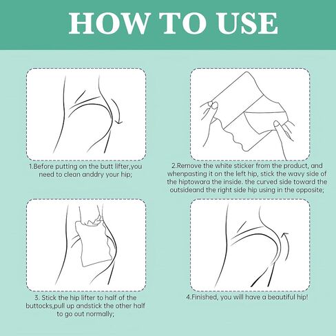 Hip Lifting Tapes, 5 Pairs Buttocks Lifts Tapes, Instantly Firm and Shape Round Hips, Disposable Beauty Butt-Lift Shaping Patch, Easy to Use & Long Lasting All Day (Comfy Skin Tone Fabric) in Saudi Arabia