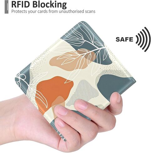 Nipichsha Womens Wallet, Small Slim RFID Credit Card Wallet for Women, Leather Compact Bifold Wallet with Zipper Coin Pocket, Cute Card Holder Wallet Ladies Purse with ID Window (Blooming Flowers) in Kuwait